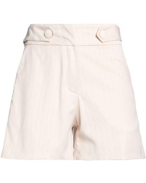 Gaelle Paris Shorts & Bermuda Shorts Polyester, Rayon, Elastane - Natural