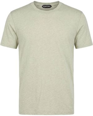 Tom Ford T-Shirt Cotton, Polyester - Green