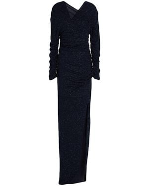 ATELIER LEGORA Midnight Maxi Dress Polyester, Metal Fiber - Blue