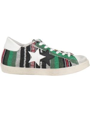 2Star Sneakers Leather, Textile Fibers - Green