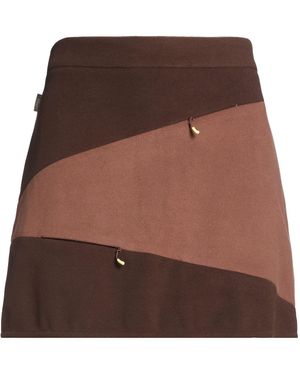 Woolrich By Daniëlle Cathari Mini Skirt Cotton, Polyester, Polyurethane, Elastane - Brown