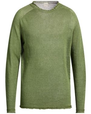 120% Lino Sweater Linen - Green