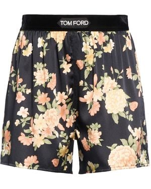 Tom Ford Shorts & Bermuda Shorts Silk, Elastane - Black