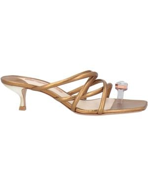 Sophia Webster Thong Sandal Leather, Pvc - Natural