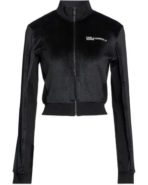 KARL LAGERFELD Sweatshirt Polyester, Elastane - Black