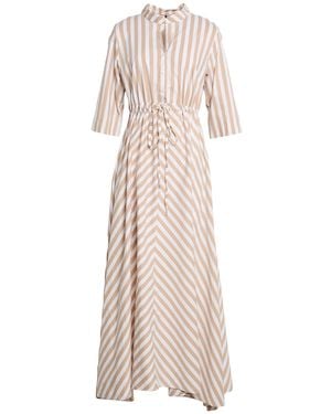 LAVI COUTURE Maxi Dress Viscose, Polyamide, Elastane - Natural