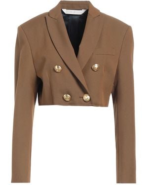 Palm Angels Blazer Cotton, Polyester - Brown
