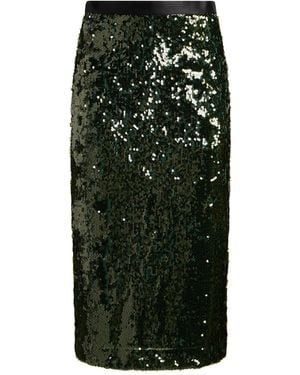 Jucca Dark Midi Skirt Polyester - Green