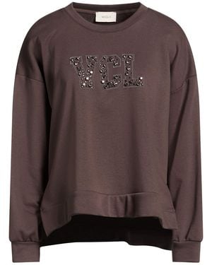 ViCOLO Sweatshirt Cotton, Polyester - Brown
