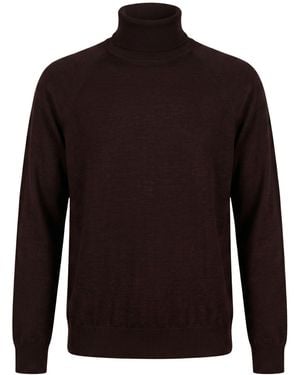 Gentry Portofino Turtleneck - Brown