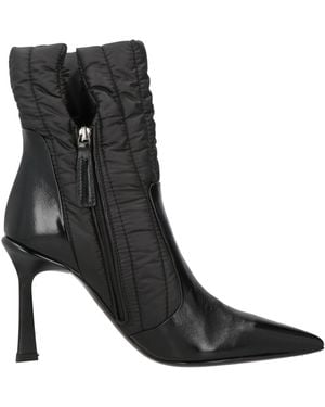 Fabi Ankle Boots Leather, Textile Fibers - Black
