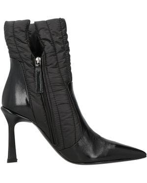 Fabi Ankle Boots Leather, Textile Fibers - Black