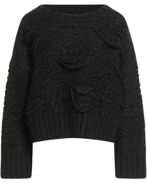 Isabel Benenato Sweater Alpaca Wool, Polyamide, Wool - Black