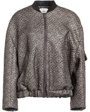 SOLOTRE Dark Jacket Acrylic, Polyester, Cotton, Virgin Wool, Metallic Polyester - Gray