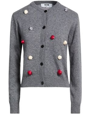 MSGM Cardigan Wool, Viscose, Polyamide, Cashmere - Blue