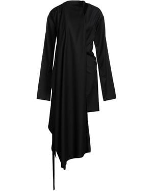 Ann Demeulemeester Mini Dress Virgin Wool - Black