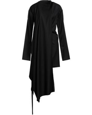 Ann Demeulemeester Mini Dress Virgin Wool - Black