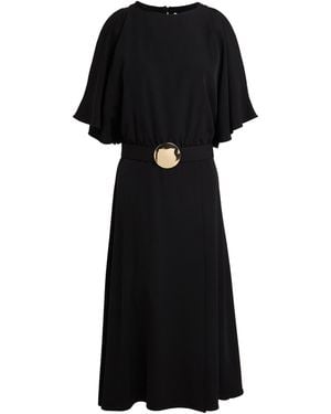 SIMONA CORSELLINI Midi Dress Polyester, Elastane - Black