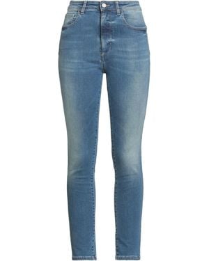 Manila Grace Jeans Cotton, Polyester, Elastane - Blue