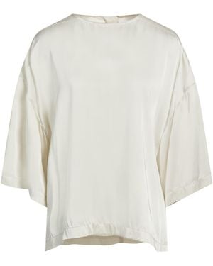 Rick Owens Cream Top Acetate, Viscose - White