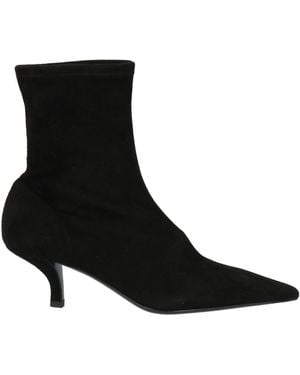 TOTEME Ankle Boots Leather - Black