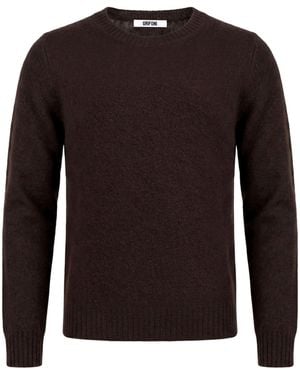 Grifoni Dark Sweater Cashmere, Silk, Polyamide - Brown