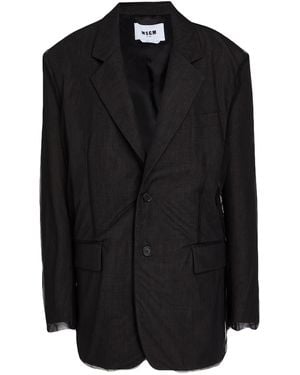 MSGM Blazer Polyester, Polyamide - Black