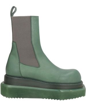 Rick Owens Ankle Boots Leather - Green