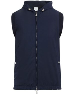 Eleventy Midnight Vest Wool, Polyamide, Cotton - Blue