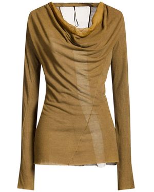 Masnada Marigold T-Shirt Viscose, Polyamide, Cashmere, Silk - Green