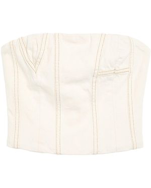 Amiri Ma Bustier Bandeau Top - Natural