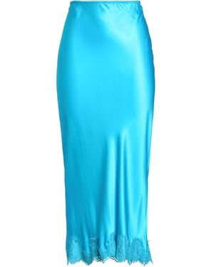 Pink Memories Azure Maxi Skirt Viscose, Elastane - Blue