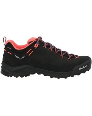 Salewa Sneakers Leather, Textile Fibers - Black