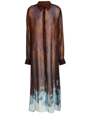 Vivienne Westwood Maxi Dress Polyester - Brown