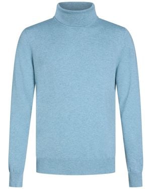Gran Sasso Turtlenecks - Blue