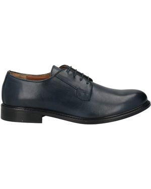 Barbati Midnight Lace-Up Shoes Leather - Blue