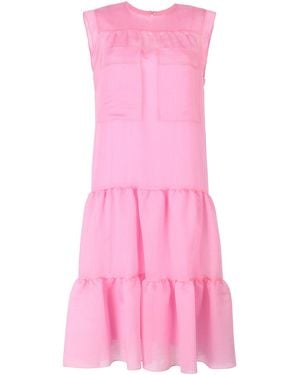 See By Chloé Midi Dress Lyocell, Polyester - Pink
