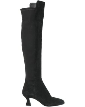 Carmens Boot Leather, Textile Fibers - Black