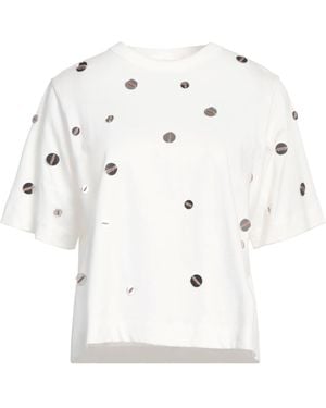 Alysi Crème T-Shirt Cotton - White
