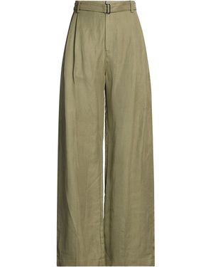 Tela Military Trousers Viscose, Linen - Green