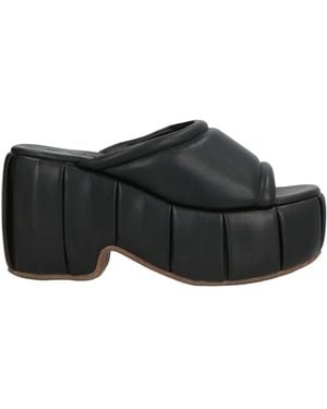 THEMOIRÈ Sandals Textile Fibres - Black