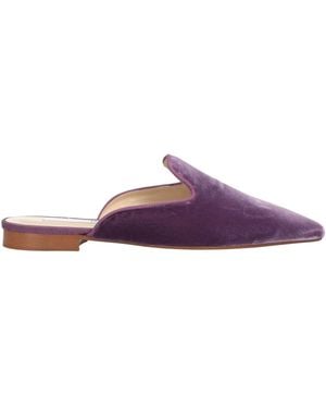 Douuod Mules & Clogs Textile Fibers - Purple