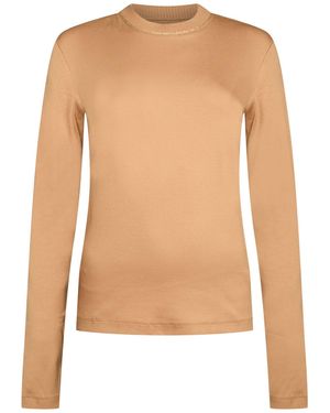 Fabiana Filippi T-Shirt Cotton, Elastane, Virgin Wool, Synthetic Fibres, Silk - White