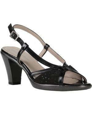 Valleverde Sandals Textile Fibers - Black