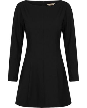 Thinking Mu Mini Dress Wool, Elastane - Black