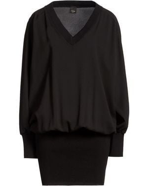 Pinko Midi Dress Polyester, Acrylic, Wool - Black