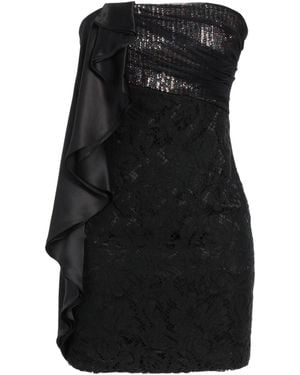 Pinko Wedding Mini Dress Silk, Cotton, Viscose, Polyamide - Black