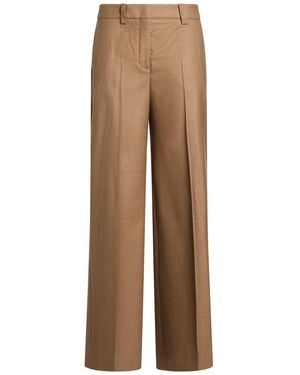 Incotex Camel Pants Virgin Wool - Brown