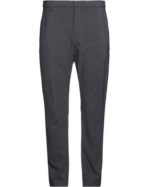 Dondup Charcoal Pants Polyester, Virgin Wool - Gray