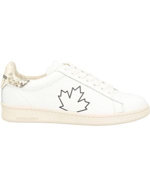 DSquared² Ivory Trainers Leather - Natural
